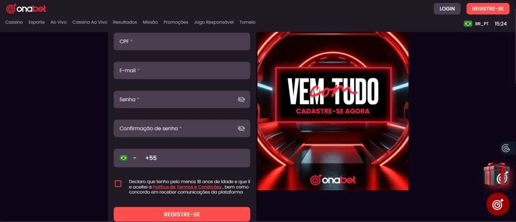 OnaBet Cassino online
